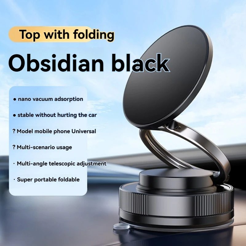 Universal Vacuum Suction Magnetic Phone Holder (Car & Desktop)
