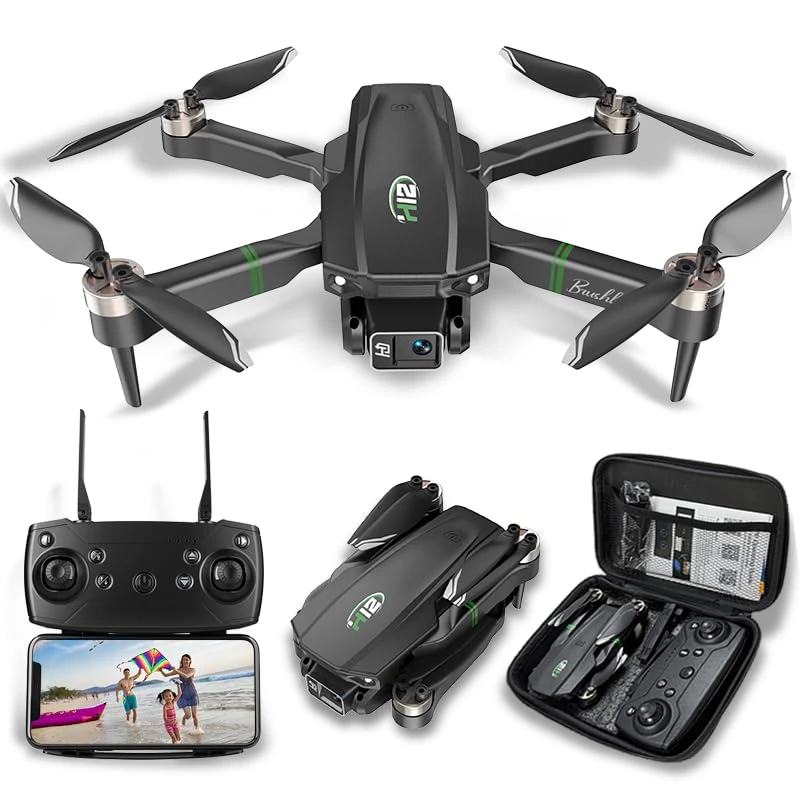 Foldable RC Drone with 1080P Camera – 3 Batteries Included, Suitable for Adults and Kids