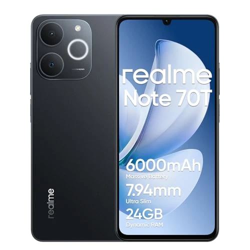 Realme Note 70T Smartphone 4+256GB – 6000mAh Battery, 90Hz Display, Military-Grade Drop Protection