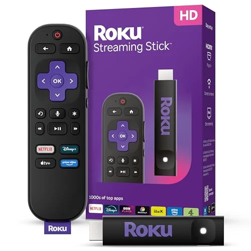 Roku Streaming Stick 2025 – HD TV Streaming Device with Voice Remote